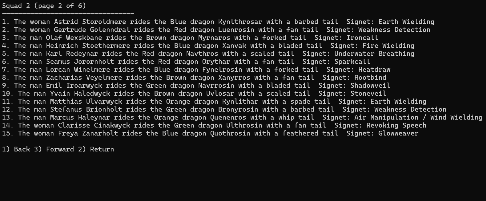 Empyrean Squad Generator Screenshot